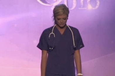 “Miss America Contestant Surprises All in Scrubs, Leaving the Crowd Speechless!”